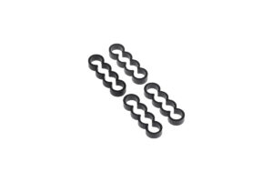 Alphacool Eiskamm Aluminum X4 Flat - 4mm Black - 4 pcs (24767) – 1013652