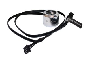 Alphacool Aurora HardTube LED Ring 16mm Chrome - Digital RGB (15366) – 1016185
