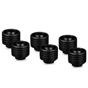 Thermal Grizzly DeltaMate 16/10mm SoftTube Compression Fitting - ST16 - Black - 6 Pack (TG-DM-FIT-6001) – TG-DM-FIT-6001