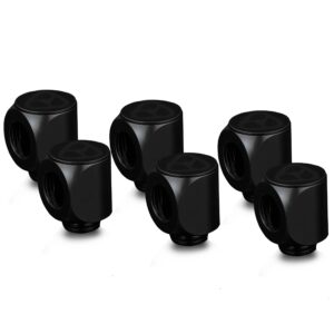 Thermal Grizzly DeltaMate Rotary Fitting - 90° - Black - 6 Pack (TG-DM-FIT-6003) – TG-DM-FIT-6003