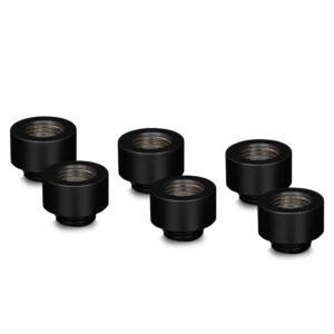 Thermal Grizzly DeltaMate 10mm Male to Female Extender Fitting - MF10 - Black - 6 Pack (TG-DM-FIT-6006) – TG-DM-FIT-6006