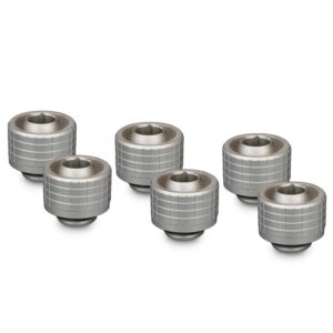 Thermal Grizzly DeltaMate 16/10mm SoftTube Compression Fitting - ST16 - Matt Nickel - 6 Pack (TG-DM-FIT-6201) – TG-DM-FIT-6201