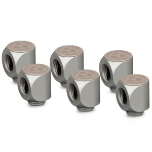 Thermal Grizzly DeltaMate Rotary Fitting - 90° - Matt Nickel - 6 Pack (TG-DM-FIT-6203) – TG-DM-FIT-6203