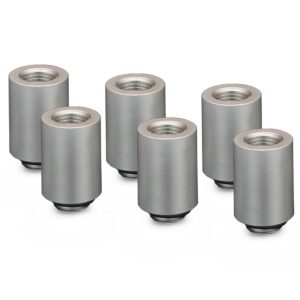 Thermal Grizzly DeltaMate 28mm Male to Female Extender Fitting - MF28 - Matt Nickel - 6 Pack (TG-DM-FIT-6208) – TG-DM-FIT-6208