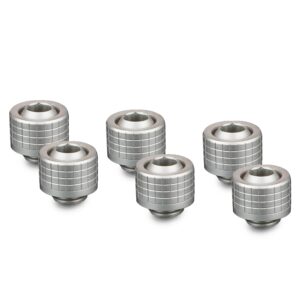 Thermal Grizzly DeltaMate 13/10mm SoftTube Compression Fitting - ST13 - Matt Nickel - 6 Pack (TG-DM-FIT-6217) – TG-DM-FIT-6217