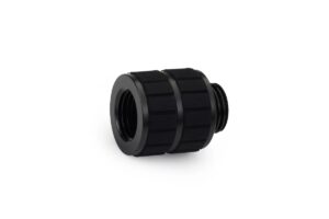 Alphacool Apex Grip 20mm G1/4 Male to Female Extension Fitting - Black (14812) – 1026650