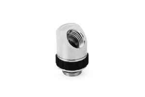 Alphacool Apex Grip 45° G1/4 Rotary Adapter Fitting - Chrome (14890) – 1027212