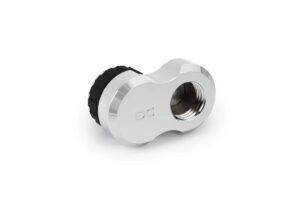 Alphacool Apex Grip 16mm 360° G1/4 Male to Female Rotary Offset Fitting - Chrome (14892) – 1027214