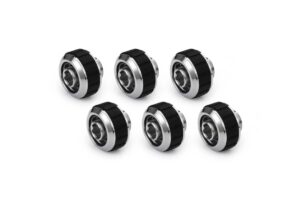 Alphacool Apex Grip 16/10mm G1/4 SoftTube Fitting - Chrome - 6 Pack (14924) – 1027228